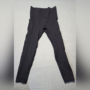 Homma High-Waisted EUC Black Leggings Size Large 18 Waist